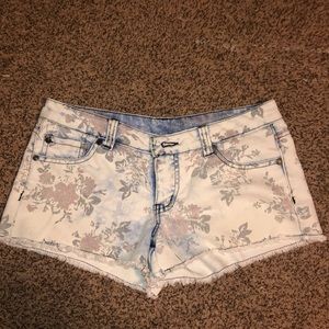 Floral Jean Shorts